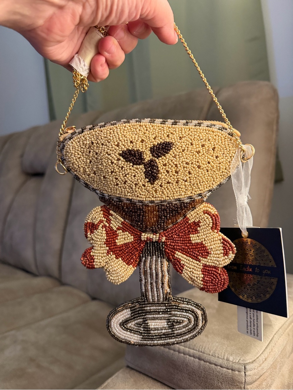 Espresso Martini Cocktail Bag - Hand Beaded